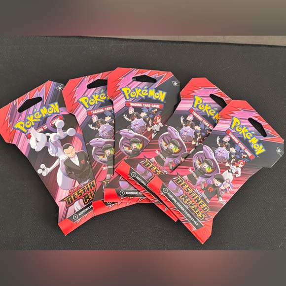 Pokemon Other - Pokemon Darkness Ablaze Booster Packs - Red and Purple
